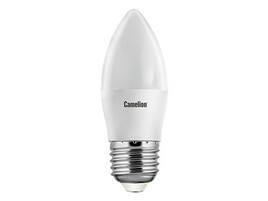 Лампа св д Camelion Свеча E27 7W(560lm 220°) 4500K матов. 100x37 пластик LED7-C35 845 E27
