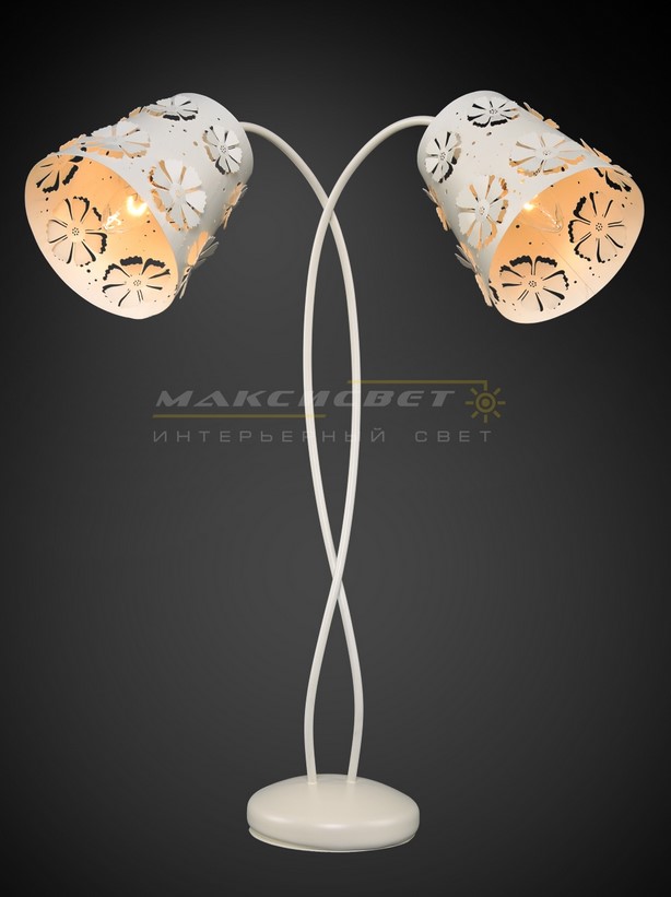 МАКСИСВЕТ Настольная лампа Модерн 5-4961-2-WH E14