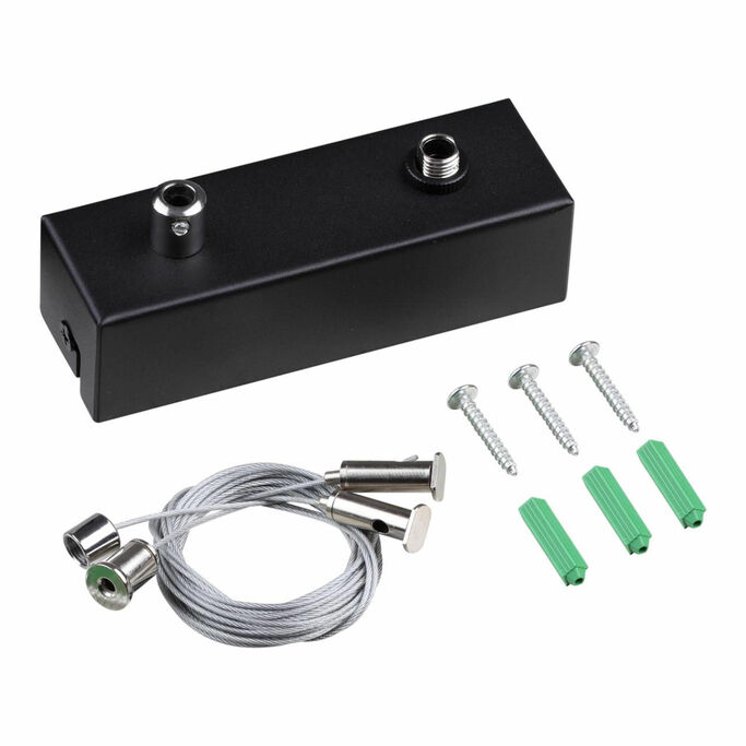 NOVOTECH 359615 OVER NT25 070 черный Подвесной комплект с базой, длина тросов 2 м IP20 FATTO