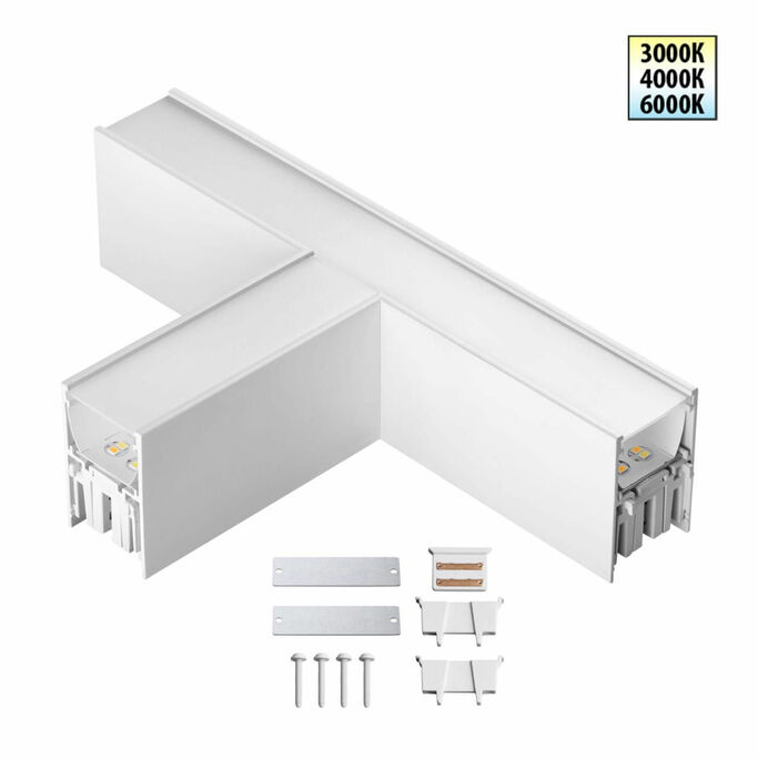 NOVOTECH 359610 OVER NT25 000 белый Светильник соединитель «Т» с переключ. цв. температуры IP20 LED 