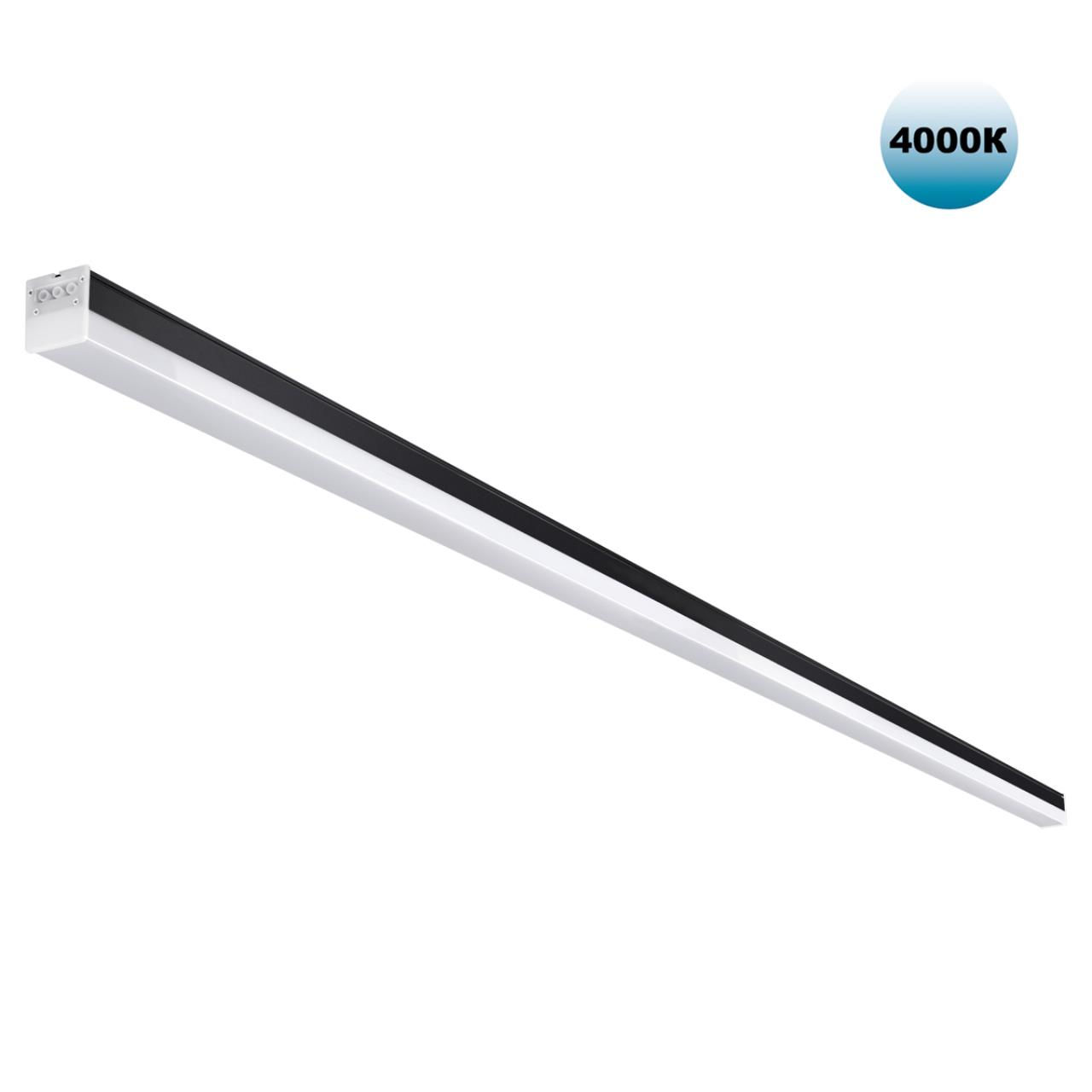 NOVOTECH 359828 OVER черный Светильник линейный светодиодный в комплекте прямые соединители 2шт и се