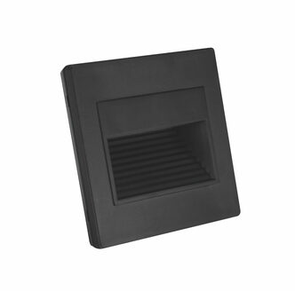 DENKIRS DK3050-BK Светильник встраиваемый в стену, IP 20, LED 3000, 1 Вт, черный пластик