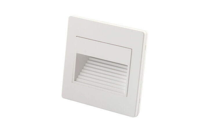 DENKIRS DK3050-WH Светильник встраиваемый в стену, IP 20, LED 3000, 1 Вт, белый, пластик