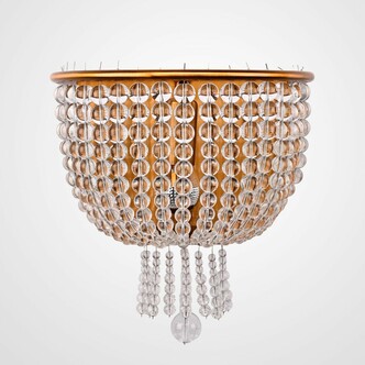 Бра Jacqueline White Sconce Brass By Imperiumloft