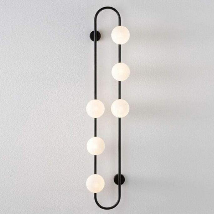 Настенное Бра Hoop Wall H115 Black By Imperiumloft