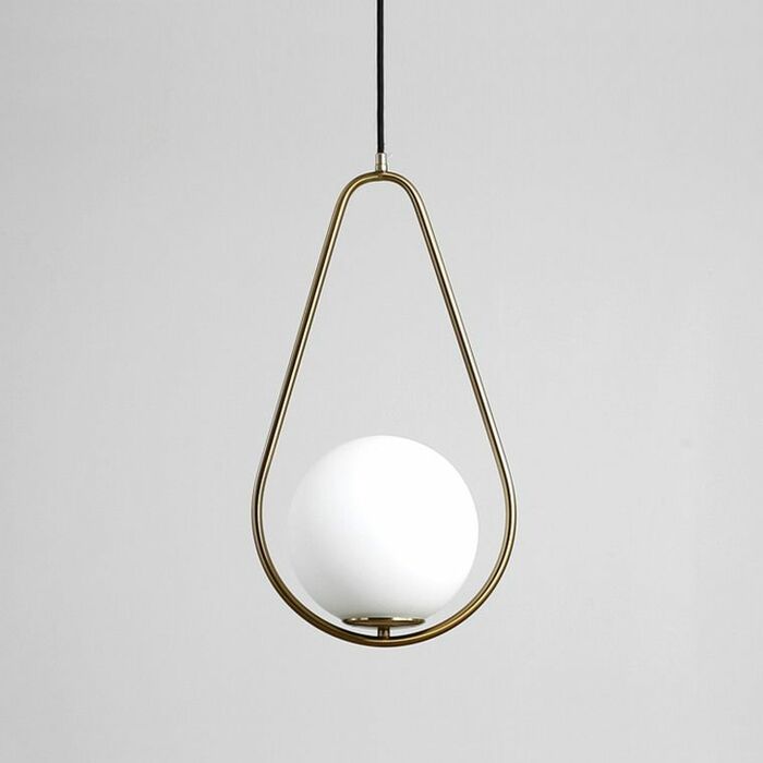 Подвесной Светильник Hoop Drop Brass By Imperiumloft