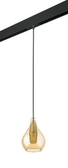 LIGHTSTAR PRO803033 Светильник д 1-фазн трека PENTOLA 1х25W G9 ХРОМ ЯНТАРЬ ЧЕРНЫЙ (803033+595007)