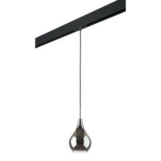 LIGHTSTAR PRO803037 Светильник д 1-фазн трека PENTOLA 1х25W G9 ХРОМ ДЫМЧАТЫЙ ЧЕРНЫЙ (803037+595007)