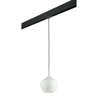 LIGHTSTAR PRO803040 Светильник д 1-фазн трека PENTOLA 1х40W E14  ХРОМ БЕЛЫЙ ЧЕРНЫЙ (803040+595007)