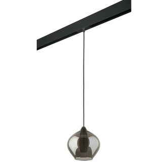 LIGHTSTAR PRO803047 Светильник д 1-фазн трека PENTOLA 1х25W G9 ХРОМ ДЫМЧАТЫЙ ЧЕРНЫЙ (803047+595007)
