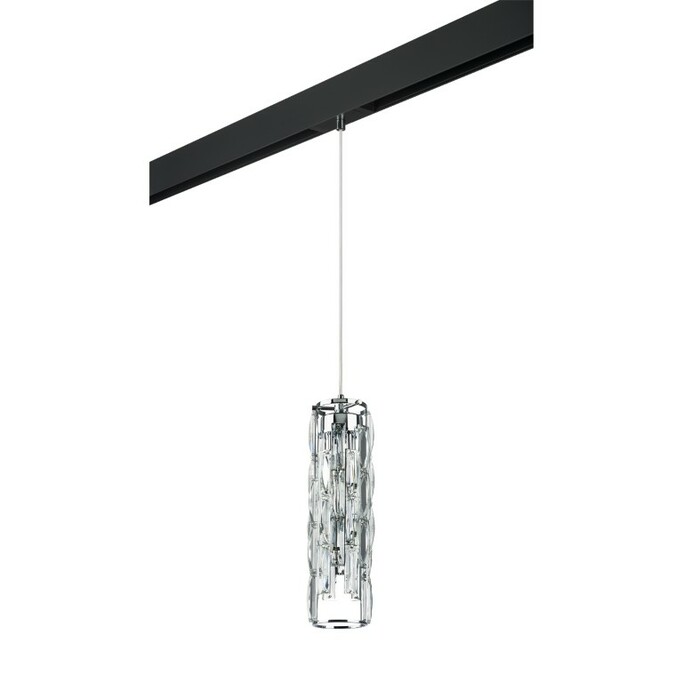 LIGHTSTAR PRO722030 Светильник д 1-фазн трека LIMPIO 4х6W(led) G9  ХРОМ ПРОЗРАЧНЫЙ ЧЕРНЫЙ (722030+59