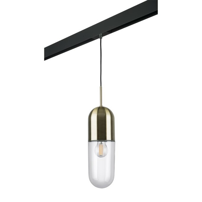 LIGHTSTAR PRO690011 Светильник д 1-фазн трека RAMO 1х40W E27 БРОНЗА ПРОЗРАЧНЫЙ ЧЕРНЫЙ (690011+595007