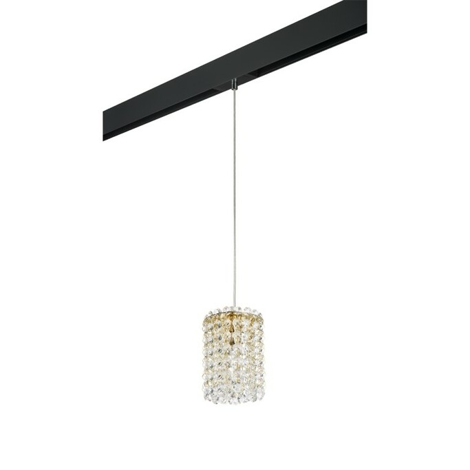 LIGHTSTAR PRO795312 Светильник д 1-фазн трека CRISTALLO 1х40W G9 ЗОЛОТО ЧЕРНЫЙ (795312+595007)