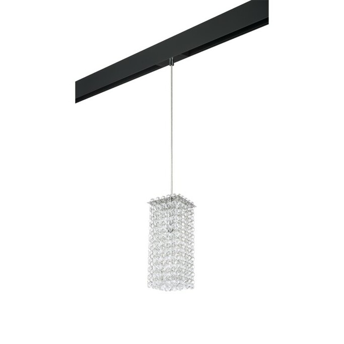 LIGHTSTAR PRO795424 Светильник д 1-фазн трека CRISTALLO 1х40W G9 ХРОМ ЧЕРНЫЙ (795424+595007)
