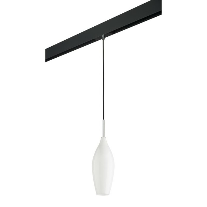 LIGHTSTAR PRO803020 Светильник д 1-фазн трека PENTOLA 1х40W E14 ХРОМ БЕЛЫЙ ЧЕРНЫЙ (803020+595007)