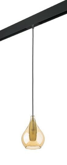LIGHTSTAR PRO803033 Светильник д 1-фазн трека PENTOLA 1х25W G9 ХРОМ ЯНТАРЬ ЧЕРНЫЙ (803033+595007)