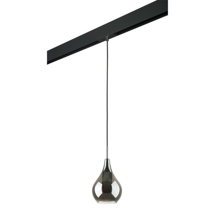 LIGHTSTAR PRO803037 Светильник д 1-фазн трека PENTOLA 1х25W G9 ХРОМ ДЫМЧАТЫЙ ЧЕРНЫЙ (803037+595007)