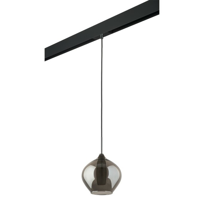 LIGHTSTAR PRO803047 Светильник д 1-фазн трека PENTOLA 1х25W G9 ХРОМ ДЫМЧАТЫЙ ЧЕРНЫЙ (803047+595007)