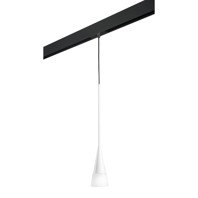 LIGHTSTAR PRO804110 Светильник д 1-фазн трека CONICITA 1х40W E14 БЕЛЫЙ ЧЕРНЫЙ (804110+595007)