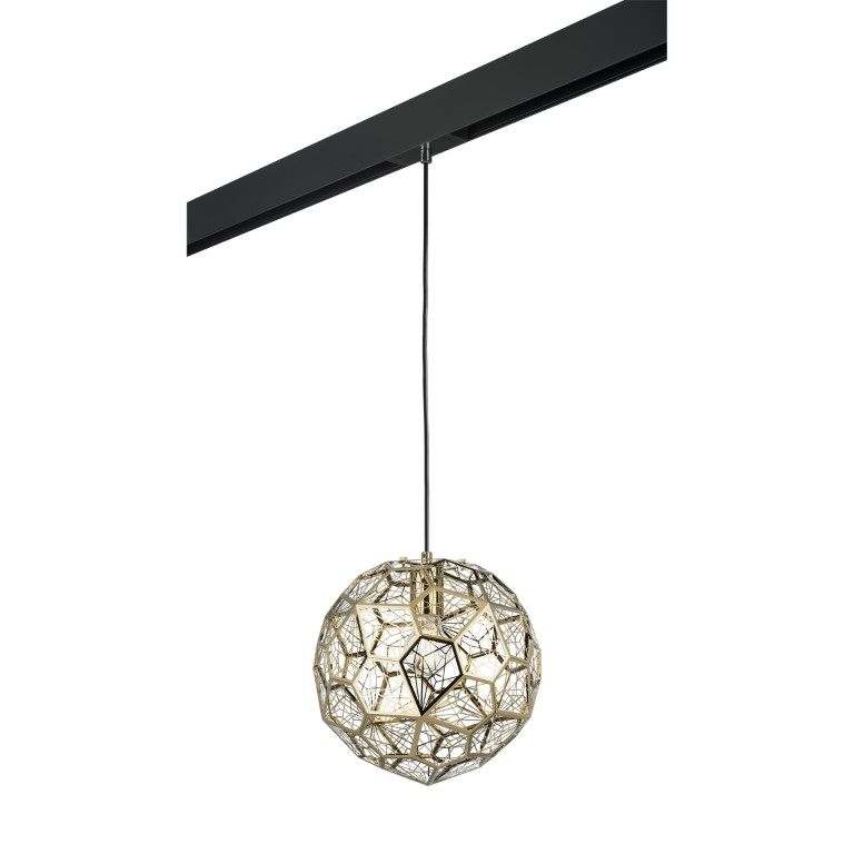 LIGHTSTAR PRO724012 Светильник д 1-фазн трека FERMO 1х40W E27 ЗОЛОТО ЧЕРНЫЙ (724012+595007)