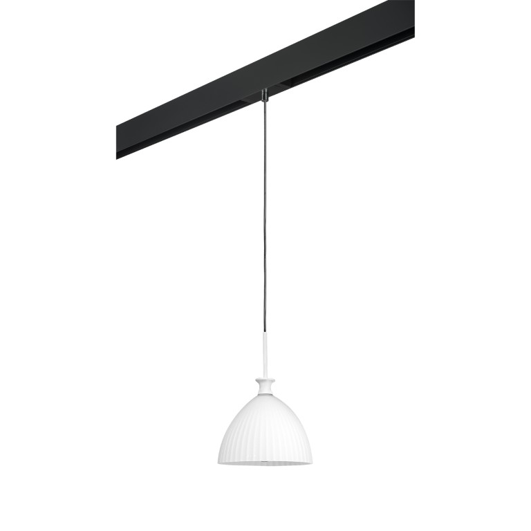 LIGHTSTAR PRO810020 Светильник д 1-фазн трека AGOLA 1х40W E14 ХРОМ БЕЛЫЙ ЧЕРНЫЙ (810020+595007)