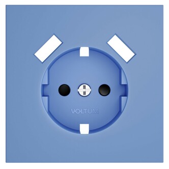 Voltum VLS000915 Накладка для розетки с заземлением и защитными шторками, с USB A+A, S70 (деним)