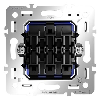 Voltum VLS0301M Механизм выключателя трехклавишного 10А, S70