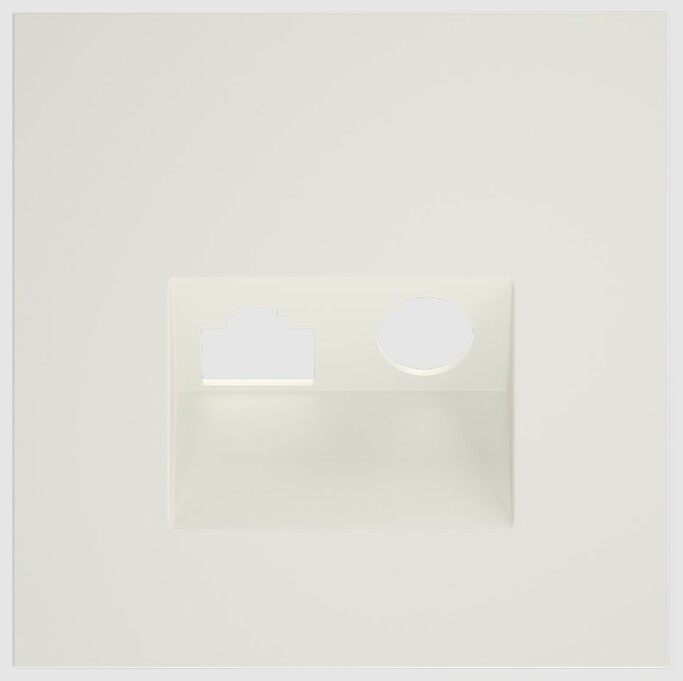 Voltum VLS002713 Накладка для розетки TV+RJ45 кат. 6, S70 (хлопок)