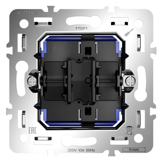 Voltum VLS0101M Механизм выключателя одноклавишного 10А, S70