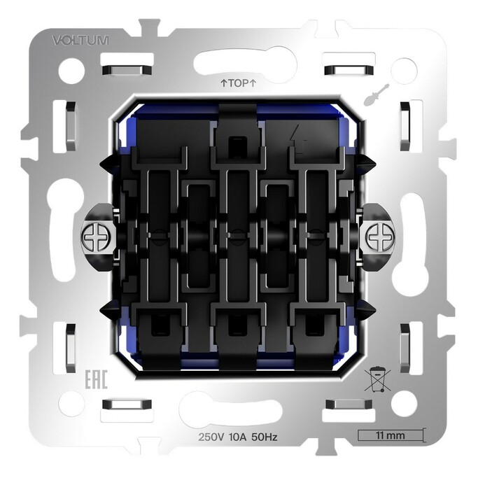 Voltum VLS0301M Механизм выключателя трехклавишного 10А, S70
