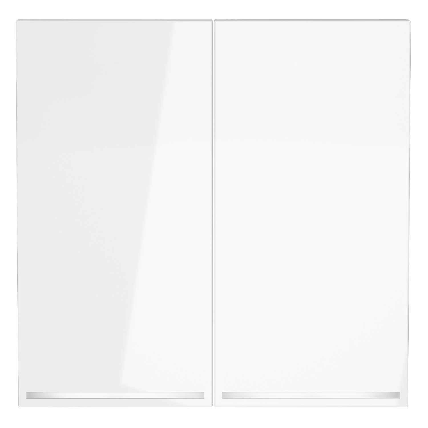 Voltum VLS000401 Клавиши для выключателя переключателя двухклавишного с подсветкой, S70 (белый глянц