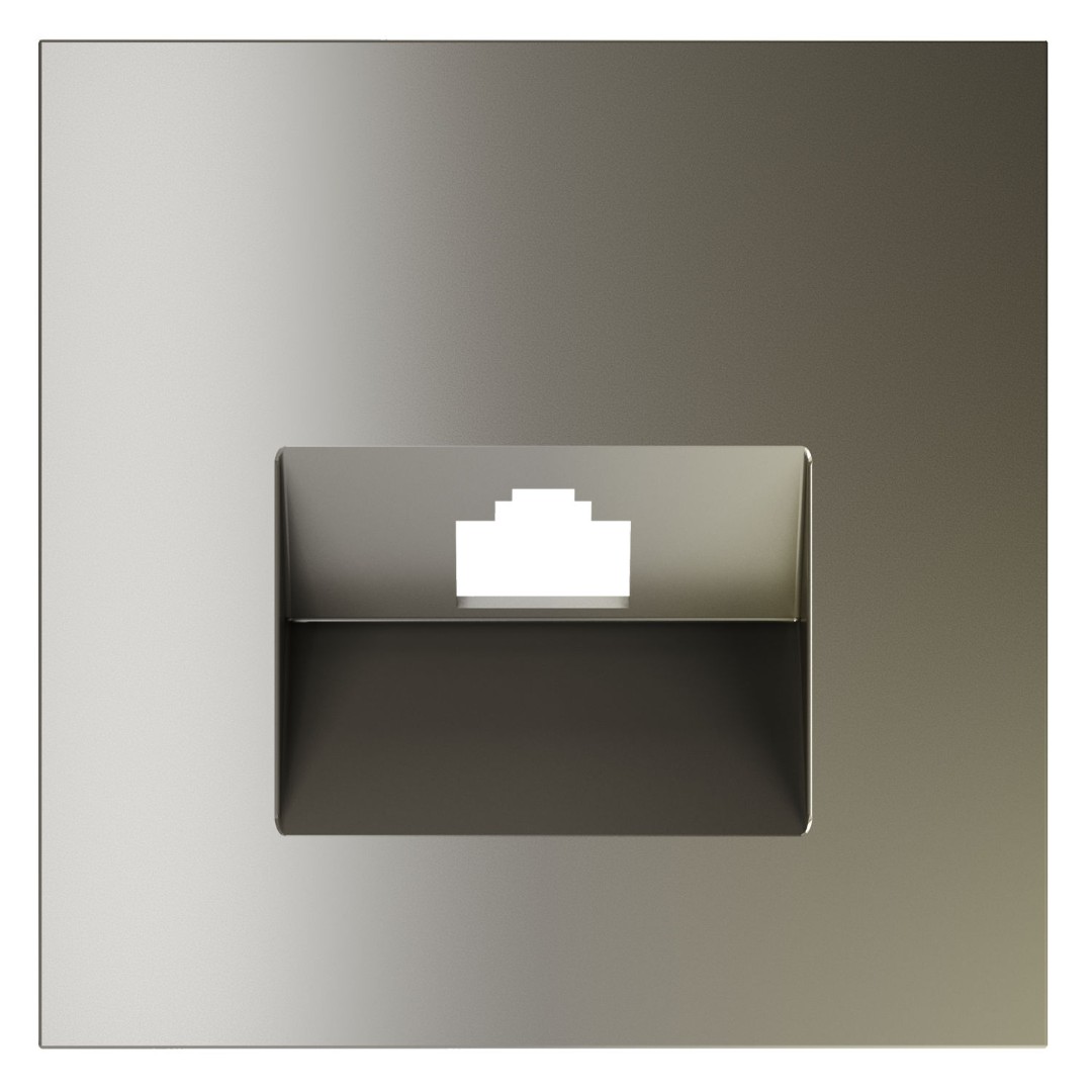 Voltum VLS001304 Накладка для розетки компьютерной RJ45 кат.6, S70 (шелк)