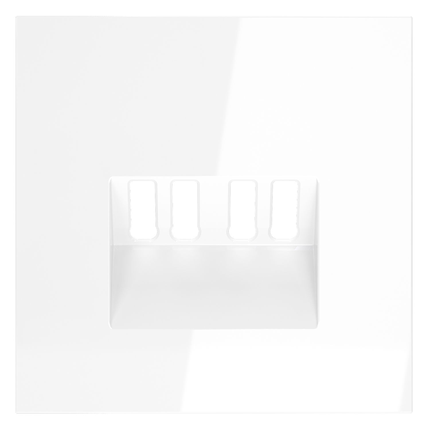 Voltum VLS001501 Накладка для розетки акустической 4-местной , S70 (белый глянцевый)