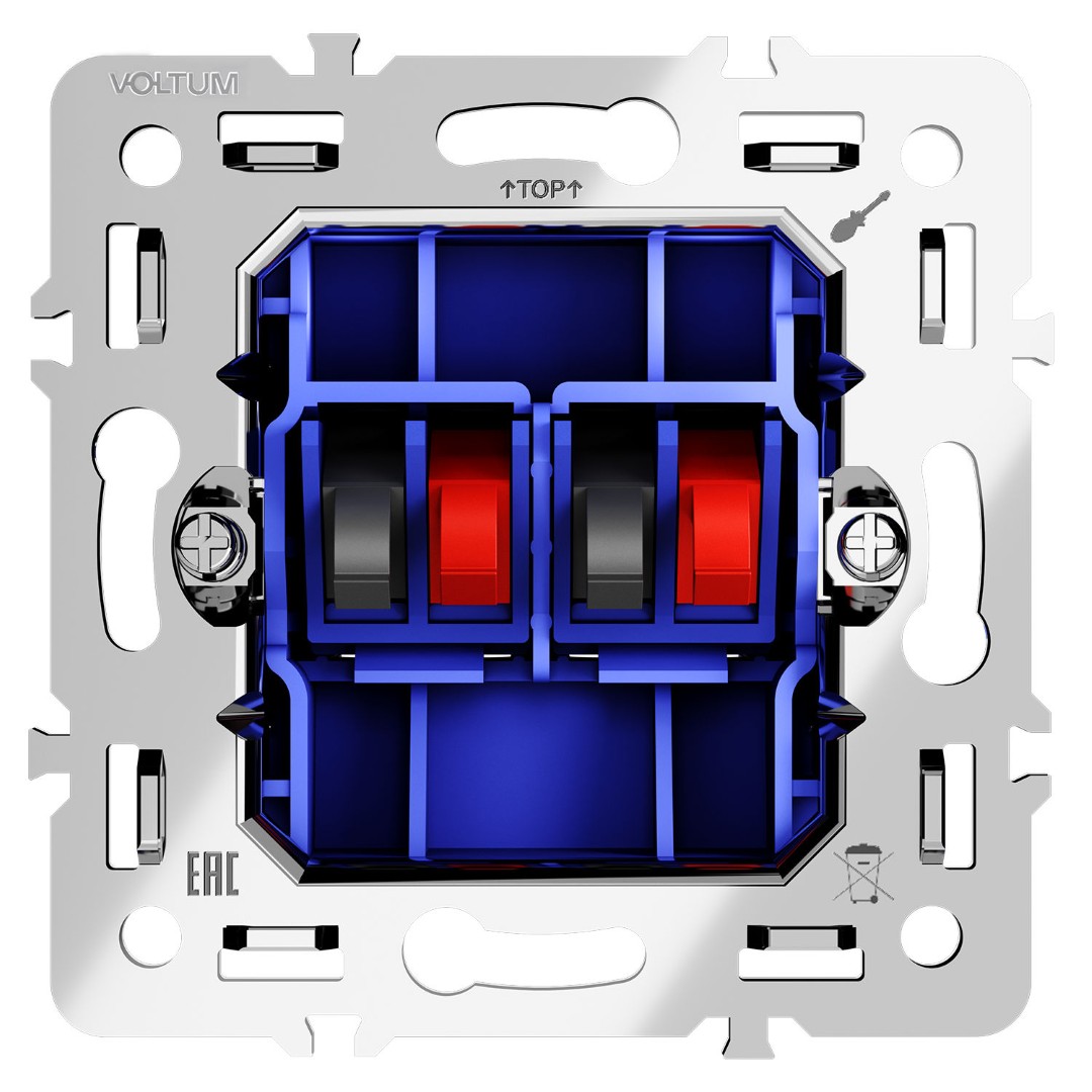 Voltum VLS0603M Механизм розетки акустической 4-местной, S70