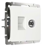 Werkel W1181301  Розетка ТВ+Ethernet RJ-45 6 cat.(белый)