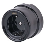 Werkel W5671008  Розетка с заземлением (черный) Ретро