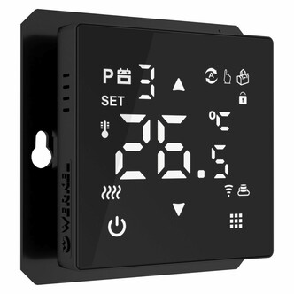 Werkel W1151208  Сенсорный терморегулятор для теплого пола Wi-Fi (черный)