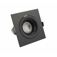 DENKIRS DK2121-BK Встраиваемый светильник, IP 20, 50 Вт, GU10, черный, алюминий