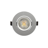 DENKIRS DK3020-CM Встраиваемый светильник, IP 20, 10 Вт, GU5.3, LED, серый, пластик