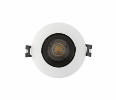 DENKIRS DK3020-WB Встраиваемый светильник, IP 20, 10 Вт, GU5.3, LED, белый черный, пластик