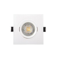 DENKIRS DK3021-WH Встраиваемый светильник, IP 20, 10 Вт, GU5.3, LED, белый, пластик