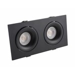 DENKIRS DK2122-BK Встраиваемый светильник, IP 20, 50 Вт, GU10, черный, алюминий