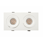 DENKIRS DK2122-WH Встраиваемый светильник, IP 20, 50 Вт, GU10, белый, алюминий