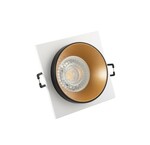 DENKIRS DK2402-GD Встраиваемый светильник, IP 20, 50 Вт, GU10, черный золотой, алюминий
