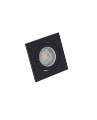 DENKIRS DK2016-BK Встраиваемый светильник, IP 20, 50 Вт, GU10, черный, алюминий