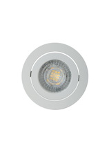 DENKIRS DK2017-WH Встраиваемый светильник, IP 20, 50 Вт, GU10, белый, алюминий