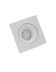 DENKIRS DK2019-WH Встраиваемый светильник, IP 20, 50 Вт, GU10, белый, алюминий