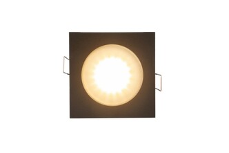 DENKIRS DK3015-BK Встраиваемый светильник влагозащ., IP 44, 50 Вт, GU10, черный, алюминий