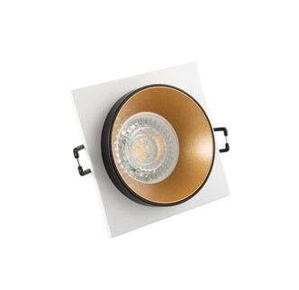 DENKIRS DK2402-GD Встраиваемый светильник, IP 20, 50 Вт, GU10, черный золотой, алюминий
