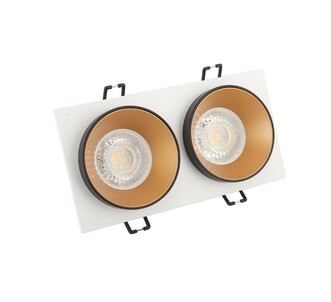 DENKIRS DK2422-GD Встраиваемый светильник, IP 20, 50 Вт, GU10, черный золотой, алюминий